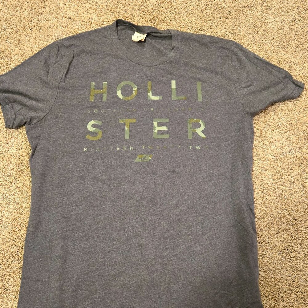 Hollister Tee with Camo Lettering